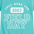 thumbnail image 3 of Instant Message - Here For Field Day - Toddler And Youth Girls Short Sleeve Graphic T-Shirt, 3 of 6