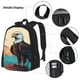 thumbnail image 3 of Balery Cartoon Iceberg Bald Eagle Mochila escolar 3 en 1 para niños: mochila resistente con lonchera térmica y estuche para lápices. Mochila escolar para niños y niñas., 3 of 7