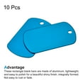 thumbnail image 3 of Uxcell Metal Stamping Blank DIY Engrave Aluminum Label Tags for Craft, Pendant Decoration Light Blue 10Pcs, 3 of 5