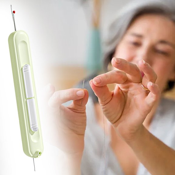 Plug In Needle Threader 2 In 1 Threading And Thread Removal Tools Stretchable Remover Needle Threading Tool For Hand Sewing Knitting Craft Quilting Supplies