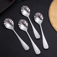 thumbnail image 4 of Wharick Dessert Spoon Mirror Polish Shell Shape Stainless Steel Home Fruit Spoon for Kids, 4 of 5