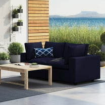 Modway Commix Sunbrella® Outdoor Patio Loveseat in Navy