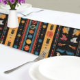 thumbnail image 4 of Yayeee Table Runner 90 inches Long Home Kitchen Dinning Party Decoration, Orange Geometric, 4 of 7