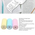 thumbnail image 3 of Mini Thermal Printer Sticker Paper, Colorful Mini Printing Paper Roll Multipurpose 12 Rolls 57x25mm  for Working, 3 of 7