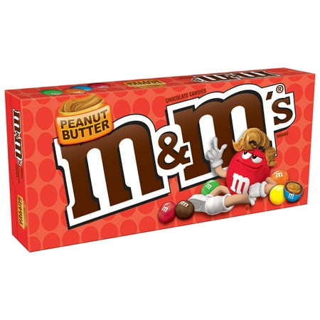 M&Ms Peanut Butter Milk Chocolate Candy Theater Box - 3 oz Box