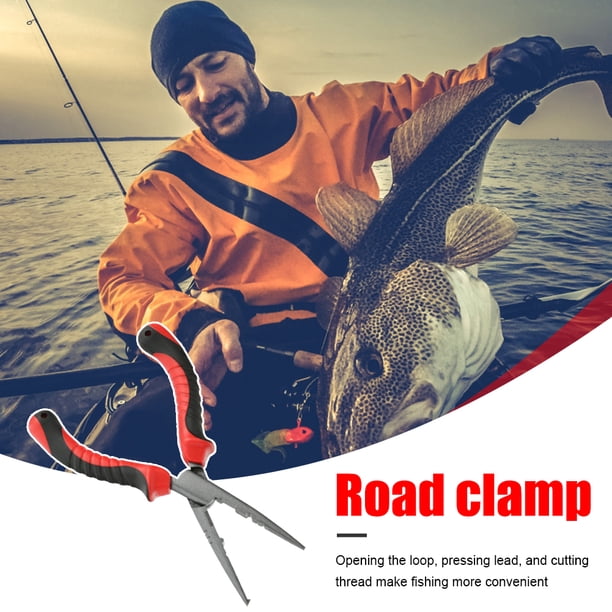 Alicates De Pesca Línea de pescado de corte de acero al carbono, pinzas portátiles, ligeras y lisas, suministros para exteriores Ndcxsfigh Para Estrenar