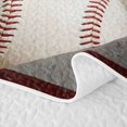 thumbnail image 5 of Erosebridal Sports Balls Twin Quilt Set, Vintage US Flag Twin Coverlet Set for Boys and Girls, 2-Piece, 5 of 7