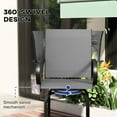 thumbnail image 4 of 360° Swivel Outdoor Bar Stools with Footrests / Relaxing Seating for Patio Dining, 4 of 5