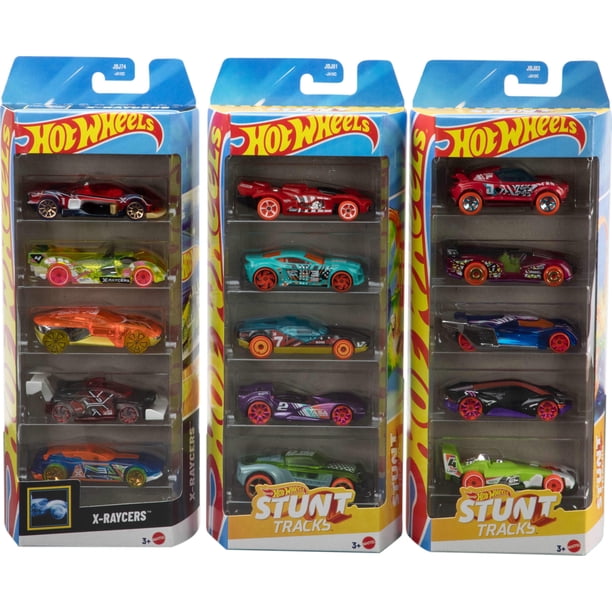 Toy Cars and Trucks Hot Wheels, paquete de 5 unidades, escala 1:64