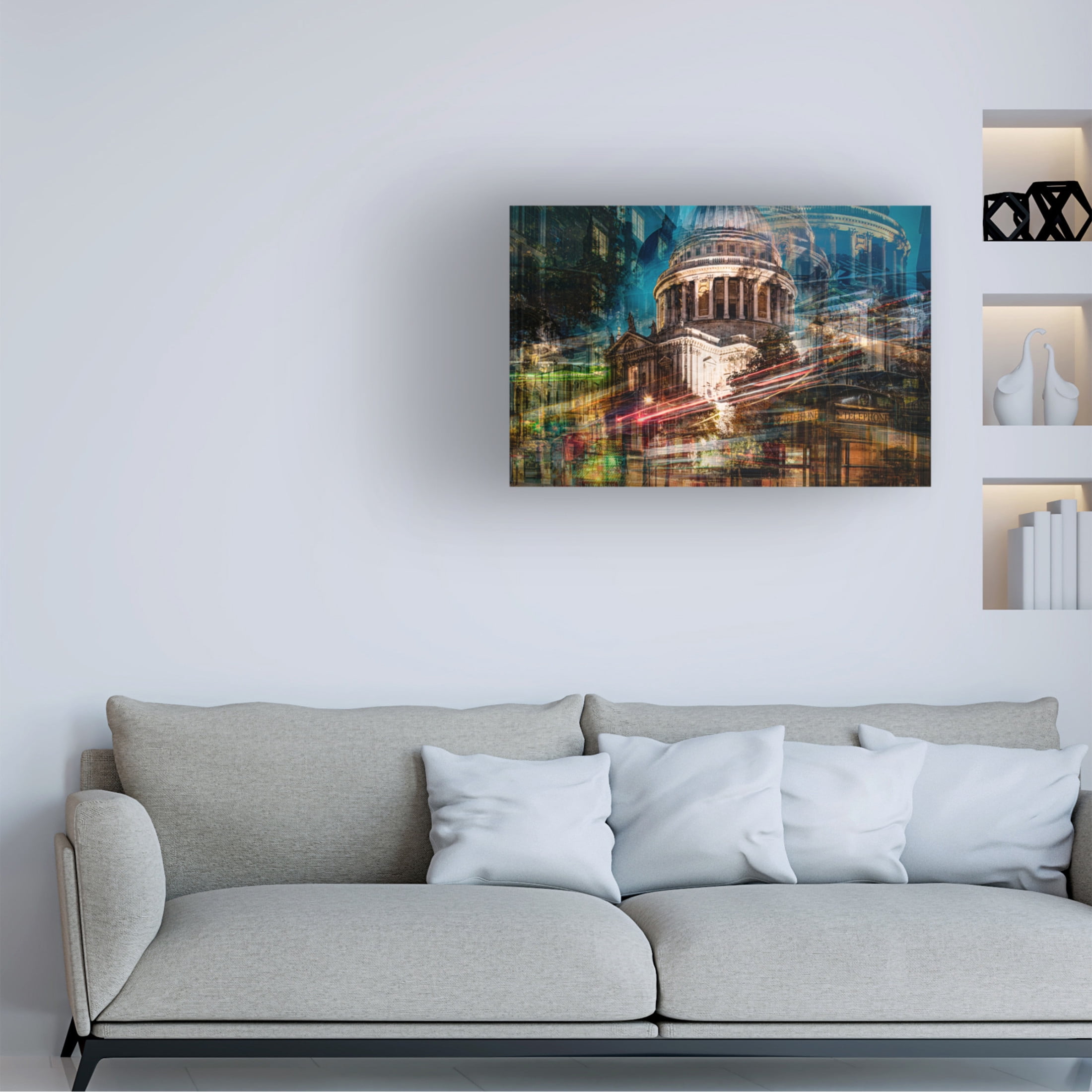 Trademark Fine Art Frank Scheil Night At St. Pauls Canvas Wall Art