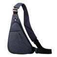 thumbnail image 1 of Bolso de pecho nuevo bolso de pecho para hombre, mochila pequeña de viaje a prueba de salpicaduras de tela de nailon, azul, 1 of 6