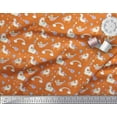 thumbnail image 2 of Soimoi Orange Rayon Fabric Rainbow & Unicorn Animal Print Fabric by the Yard 56 Inch Wide, 2 of 3