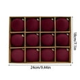 thumbnail image 3 of 12Pcs 2.36'' Large Classic Velvet Christmas Balls Ornaments Solid Color Flocking Christmas Decorations Popular Christmas Tree Ornaments Round Christmas Atmosphere Decoration, 3 of 6