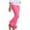Hot Pink, variant on Mgmyaa Girls' Slim-Leg Long Pants Elastic Waist Yoga Dance Ruffled Flare Sports Casual Trousers 3-12 Years