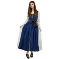 thumbnail image 6 of DAIZBELLA Women's Medieval Renaissance Dress Vintage Long Dress with Belt and Waist Bag, 6 of 6