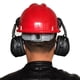 thumbnail image 2 of Hard Hat Earmuff Attachment Black Professional Noise-reducing Earmuff Attachment PVC Material Compact Design Dismantling for Grinding Painting Grinding, 2 of 8