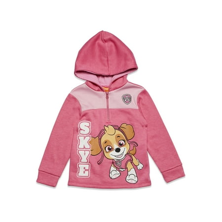 

Paw Patrol Skye Toddler Girls Fleece Half Zip Hoodie Pink 4T