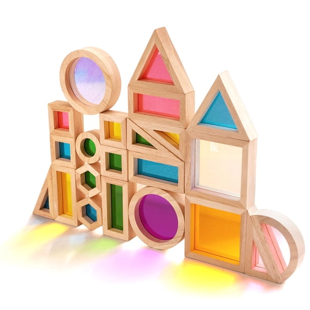 Apilador Building Blocks Agirlgle Rainbow, 32 unidades, para niños