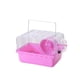 thumbnail image 2 of Jaula de hámster, accesorios pequeños, juguetes de hámster para jerbo, casa de hábitat, juguete para mascotas Rosado Zulema Jaula transportadora de hámster, 2 of 7
