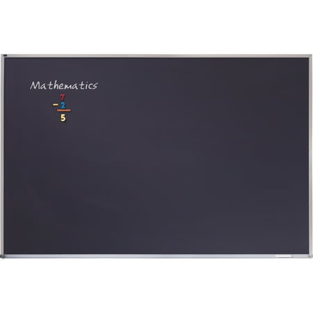 Quartet Porcelain Black Chalkboard, Magnetic, 3' x 4', Aluminum Frame