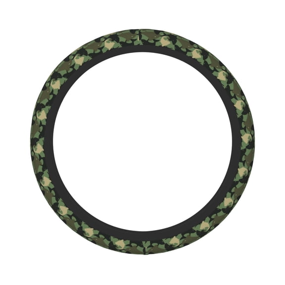 Balery Steering Wheel Covers Camouflage Shark Elastic Skidproof Steering Wheel Protective Cover Case Fit Universal Auto Accessories Decor