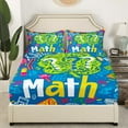 thumbnail image 3 of YST Math Equation Bed Sheets For Kids Twin Mathematics Formula Biology Sheet Set Boys Girls Math Geometry Science Bedding Set Educational Fitted Sheet + Flat Sheet + 1 Pillow Case, 3 of 5