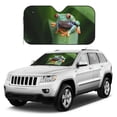 thumbnail image 2 of Fuzoiu Red-Eyed Tree Frog Print Car Windshield Sunshade,Foldable Reflective Sun Visor,Windshield Sun Shade,UV Rays Sun Visor Shade,Auto Front Sun Shield Shade-Small, 2 of 8