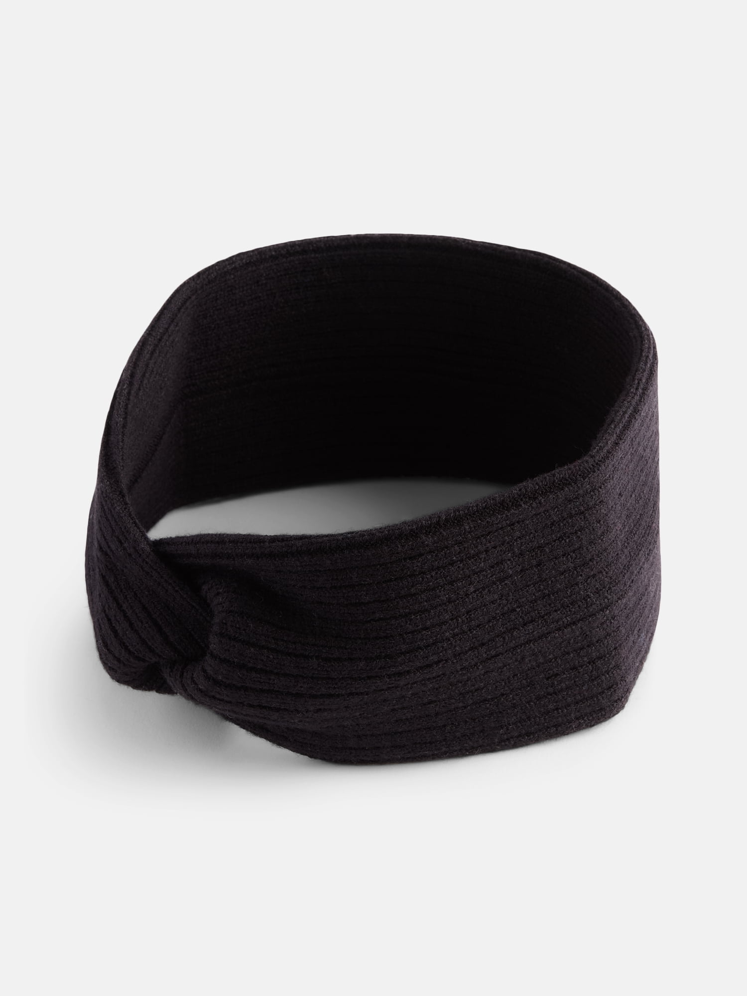 Scenario Women's Knit Twist Headwrap, Black Soot