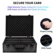 thumbnail image 5 of Card Storage Box,Trading Card Storage Case with Adjustable Dividers,Top Loaders Holder Organizer for Sports Card,Games card, 5 of 6