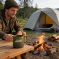 thumbnail image 4 of FastXmas Camping Mug - Plastic Travel Coffee Mug - Camping Coffee Mugs with Handle - Mug with Lids - Portable Travel Mug for Outdoor Backpacking Hiking Climbing(3.1*3.5 In), 4 of 6