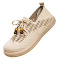 thumbnail image 5 of Willtoo Womens Casual Sneakers Lace Up Slip On Comfortable Walking Shoes Breathable Lightweight Flat Shoes Daily Wear, 5 of 6