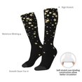 thumbnail image 4 of Naloa Star Silver Glitter Knee Socks, High Socks Long Stretchy Sock Women Knee High Stocking, Long Socks for Women, 4 of 6