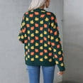 thumbnail image 7 of AGWOLF Women's Fall Leaf Print Sweater Comfy Mock Neck Oversized Sweaters Tops Oversized Chunky Jumper, 7 of 7