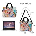 thumbnail image 3 of FORMRS 16" Laptop Bag Carrying Sleeve Case with Handle Travel Shoulder Briefcase, Abstract Painting, 3 of 8