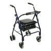 Drive Medical Mimi Lite Push Brake Rollator Rolling Walker