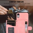 thumbnail image 3 of Mantto Case for iPhone XR,Wallet Phone Case Cute Leather Case with Card Holder Crossbody Cover for Women Girls Strap Wristlet RFID Blocking Shockproof For iPhone XR,Rosegold, 3 of 8
