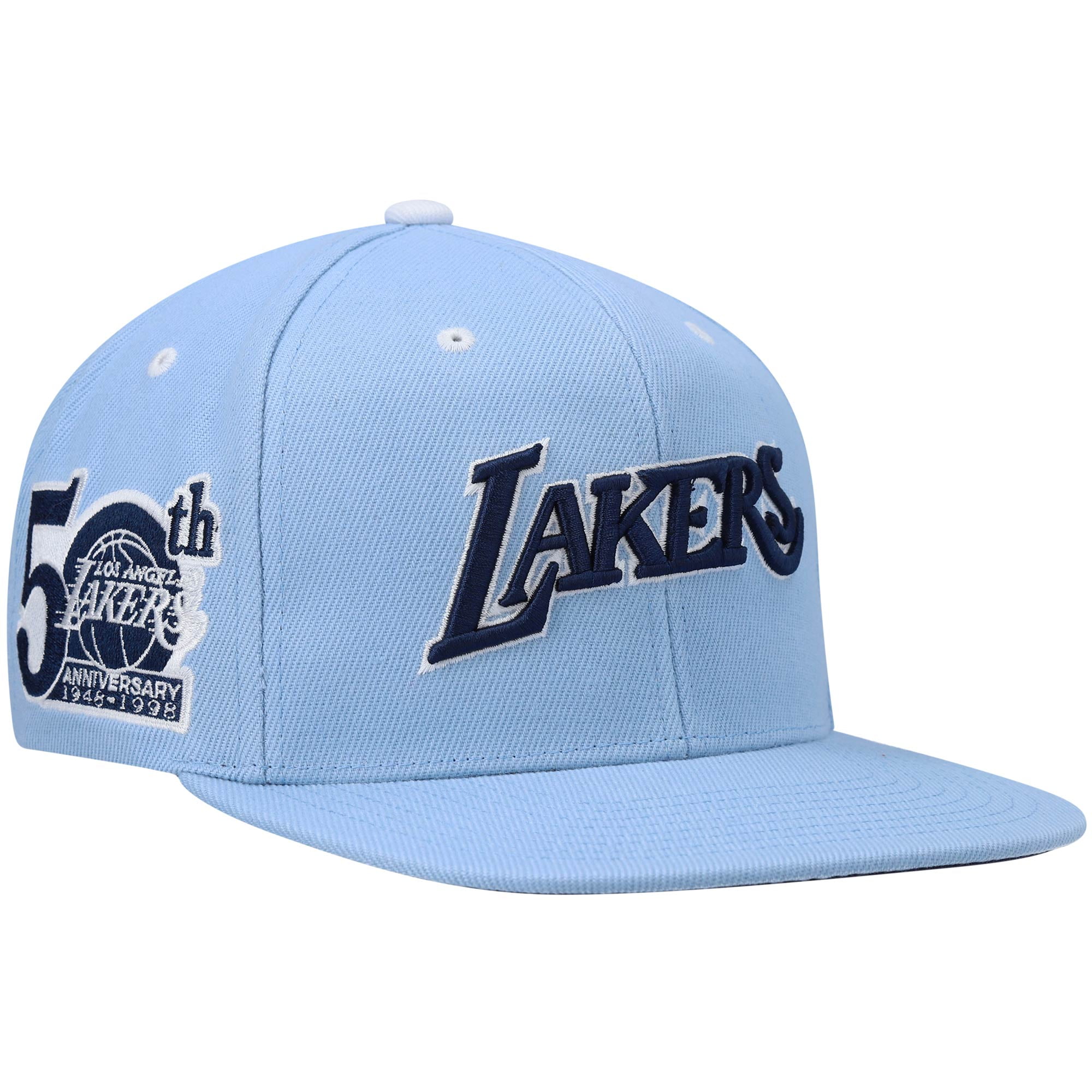 light blue lakers hat