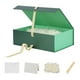 thumbnail image 1 of Caja de regalo Skivra, tamaño grande, verde, con cinta, 13 x 9 x 4 pulgadas, paquete de 5, 1 of 7