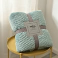 thumbnail image 1 of Blankets And Throws The New Coral Blanket Flannel Solid Color Office Lunch Break Blanket 100*150cm Blue Giyblacko, 1 of 2