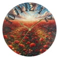 thumbnail image 5 of Red Poppies 10 inch Wall Clocks Non Ticking Easy to Read Battery Decorative for Home Bathroom Kitchen Bedroom Living Room, 5 of 8