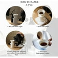 thumbnail image 2 of 500ml Pour Coffee Maker Set, Premium Ceramic V60 Dripper And Decanter, 1-2 Cup Home Filter Coffee Maker (white), 2 of 4
