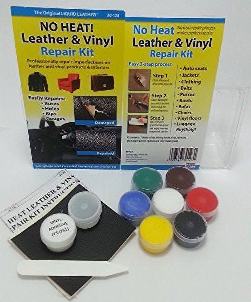 No Heat Liquid Leather & Vinyl Repair Kit Non toxic and odorless 30-123 