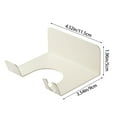 thumbnail image 3 of Huayishang Locker Shelf Hair Dryer Holder Adhesive Blow Dryer Holder Wall Mounted Hair Dryer Rack No Drilling Dryer Hanger for Bathroom Decor, Kitchen Essentials Clearance Sale White, 3 of 8