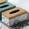 thumbnail image 5 of Tissue Box Facial Tissue Holder Case Organizer Hotel Marbling, 5 of 8