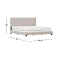 thumbnail image 4 of Willow Nailhead Trim Upholstered King Bed, Fog, 4 of 16