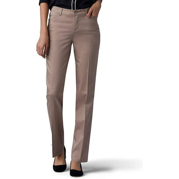 Women's Lee Flex Motion Straight-Leg Pants Flax