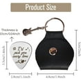thumbnail image 2 of 1 Pc Stainless Steel Guitar Pick I'd Pick You Every Time Picks Plectrums with Holder Love Theme Bass Pick Gift, 2 of 6