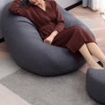 thumbnail image 4 of Bamboohart Housse de Protection pour Fauteuil de Repos en Tissu Couleur Unie, 4 of 8