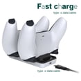 thumbnail image 5 of PS5 Dual Controller Charging Dock - Fast Charging Station for PlayStation 5 Wireless Controllers, USB-Powered Dual Charger Base with Overcharge Protection, 5 of 5