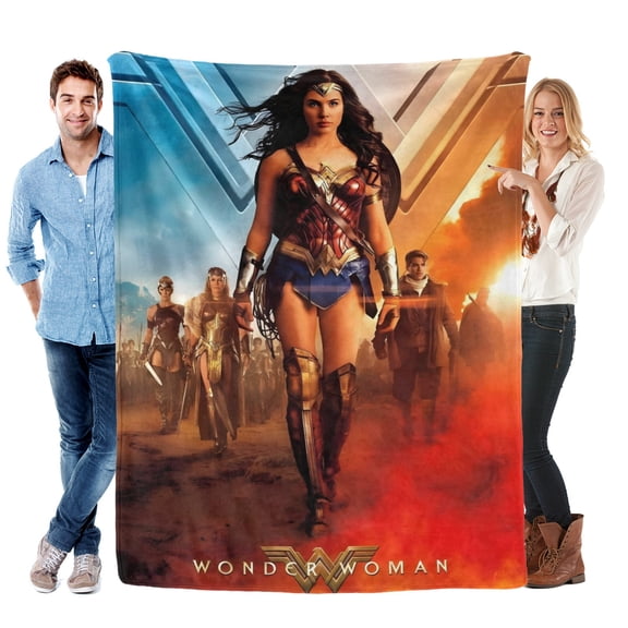 Wonder Woman-Anti-Pilling Flannel Blanket Soft Lightweight Plush Fuzzy Cozy Luxury Blanket for Home and Kitchen Use – Perfect for Kids and Adults